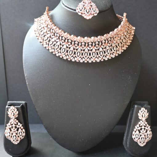 Rosegold Polish Diamond Necklace
