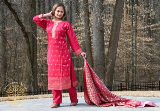Pink Silk Salwar Suit